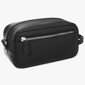 3D Leather Cosmetic Bag Closed Black model