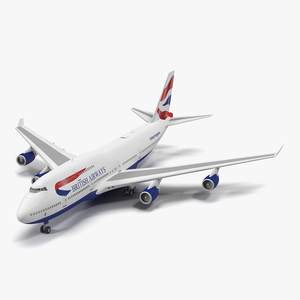 Boeing 747 400ER British Airways 3D