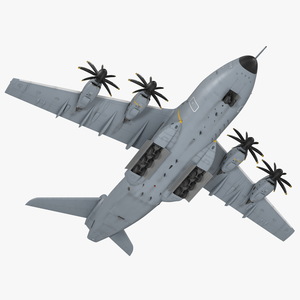 Airbus A400M Atlas Military Transport Aircraft Rigged for Cinema 4D 3D