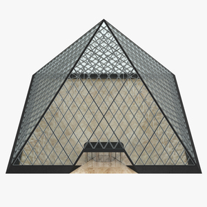 3D Glass Pyramid model