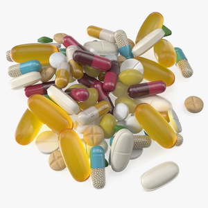 Stack of Pills 3D model