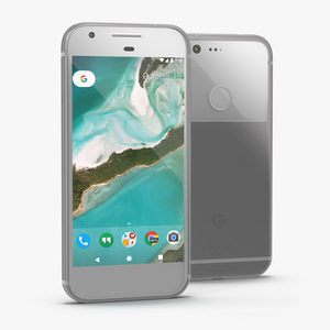 3D model Google Pixel Phone Very Silver