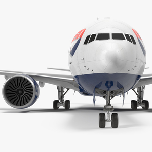 Boeing 777 8x British Airways 3D model