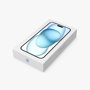 Apple iPhone 15 Plus Blue Packaging Box 3D model