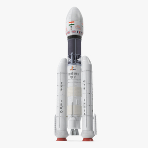 Indian Space Research Rocket GSLV MkIII 3D model