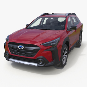 3D Subaru Outback 2025 Crimson Red