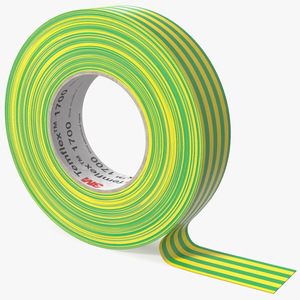 3D Temflex 1700 3M Vinyl Electrical Tape Green model