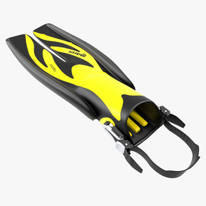 3D Swim Fins 3 Yellow model