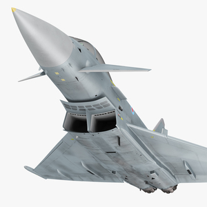 Fighter Eurofighter Typhoon Rigged 3D model