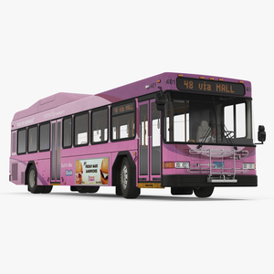 3D Gillig Low Floor Diesel Electric Hybrid Bus model