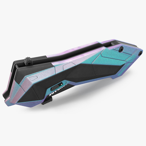 3D Sci-fi Knife Schrade Folded Color model