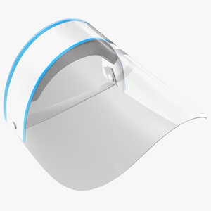 3D Clear Face Shield Visor model