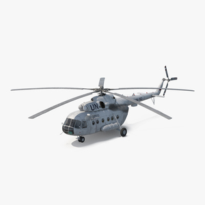 3D Mi 8 Hip United Nations Medium Transport Helicopter