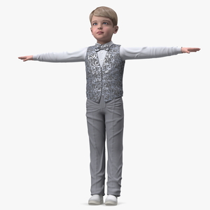 Child Boy Party Style Rigged for Cinema 4D 3D