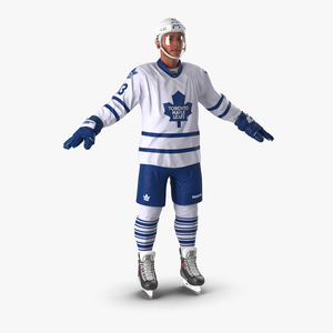 3D Hockey Player Toronto Maple Leafs model