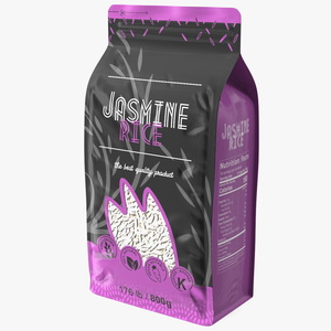 3D model Jasmine Rice Package