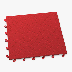 3D model Connectable Floor Mat Red