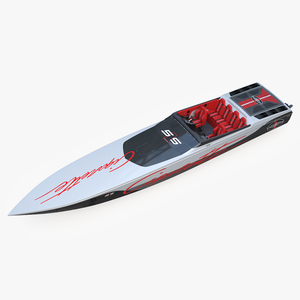 3D model CigaretteBoat515 Red