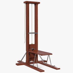 3D Vintage French Revolution Guillotine