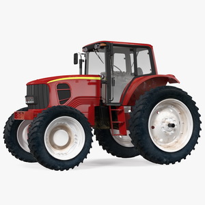 Tractor Generic Red 3D model