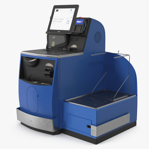 3D model Walmart Self Service Checkout Kiosk