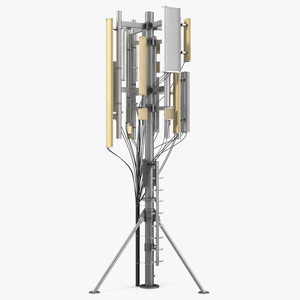 3D Roof Cellular Network Transmitter model