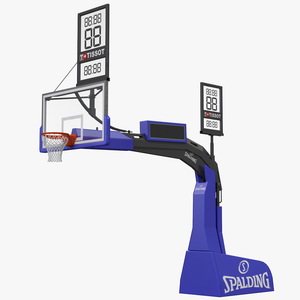 Hydraulic Portable Basketball Backstop Spalding 3D