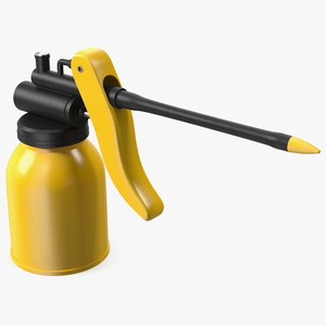 Manual Oil Gun With Rigid Spout Thumb Pump 3D