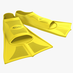 3D Swim Fins Yellow