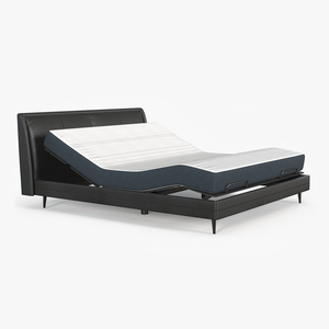 3D Smart Electric Bed Black Rigged