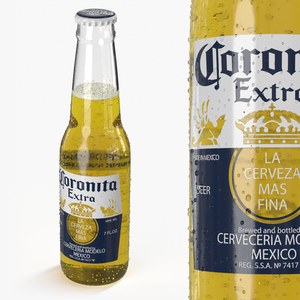 3D Cold Coronita Beer Glass Bottle 07oz