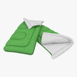 3D Sleeping Bag Green model