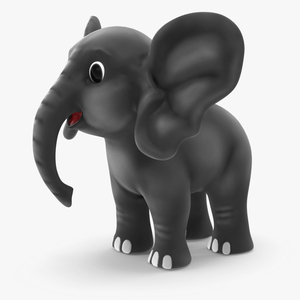 3D Cute Cartoon Elephant