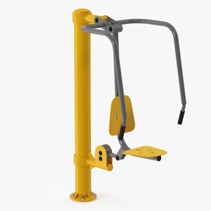 3D Push Chair Outdoor Fitness Equipment Yellow model