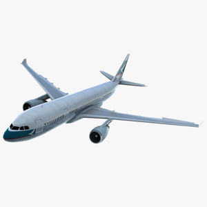 Jet Airliner Airbus A330-200 Cathay Pacfic Rigged 3D model