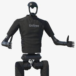 3D Unitree Robot Humanoid with Dexterous Hands model