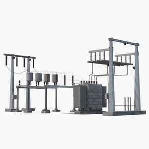 Electrical Power Substation Unit 3D