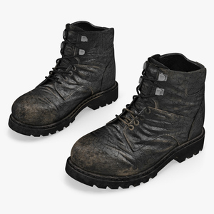 3D Vintage Boots model