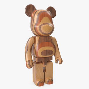 3D Bearbrick Karimoku Layered Wood