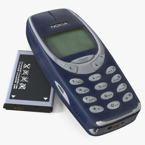 3D model Nokia 3310 with Li Ion Battery