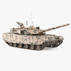 3D Norinco VT-4 Chinese Tank Rigged for Maya