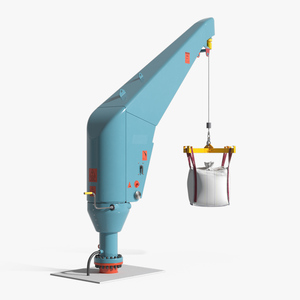 3D Lifting Crane with 1 Ton Bulk Bag model