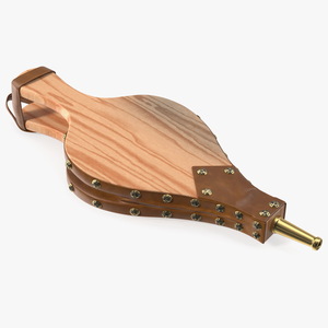 3D Vintage Manual Fireplace Blower