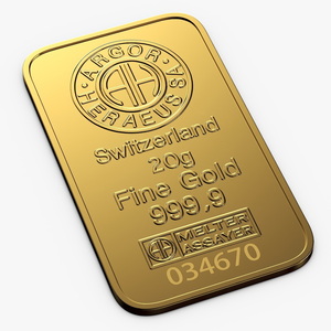 3D model Swiss Gold Bar Ingot