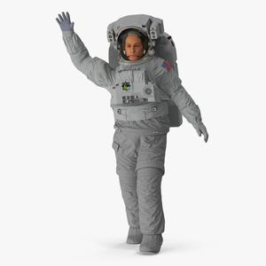 NASA Astronaut Extravehicular Mobility Suit Rigged for Maya 3D model