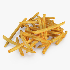 3D model Pile Of French Fries