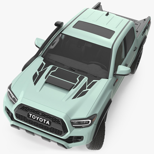 Toyota Tacoma TRD Pro Lunar Rock 2021 Rigged 3D model