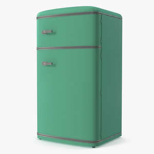 Retro Original Green Fridge 3D