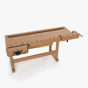 3D Oak Workbench for Woodwork