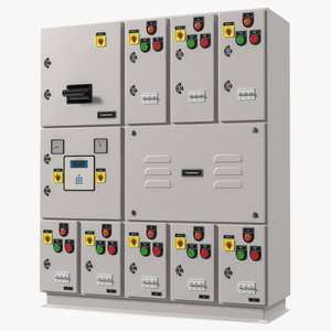 3D model Industrial Electrical Control Panel